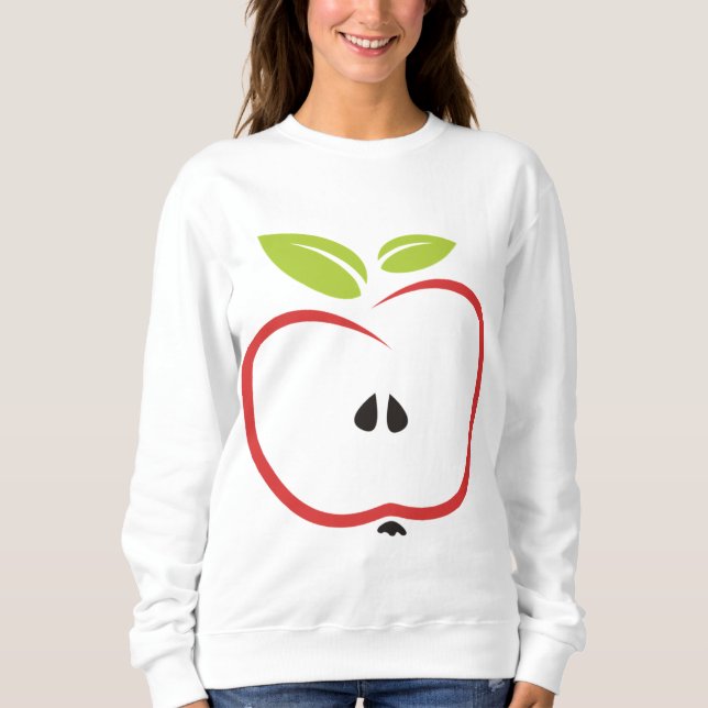 Apple Healthy Red Fruit T Shirt (Framsida)