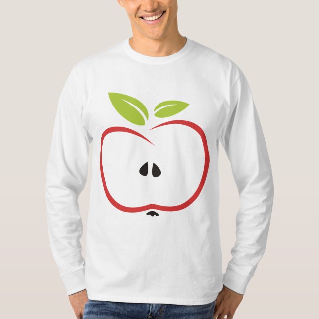 Apple Healthy Red Fruit T Shirt (Framsida)