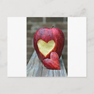 Apple Heart-vykort Vykort