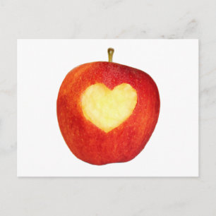 Apple Heart-vykort Vykort