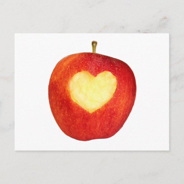 Apple Heart-vykort Vykort (Framsida)