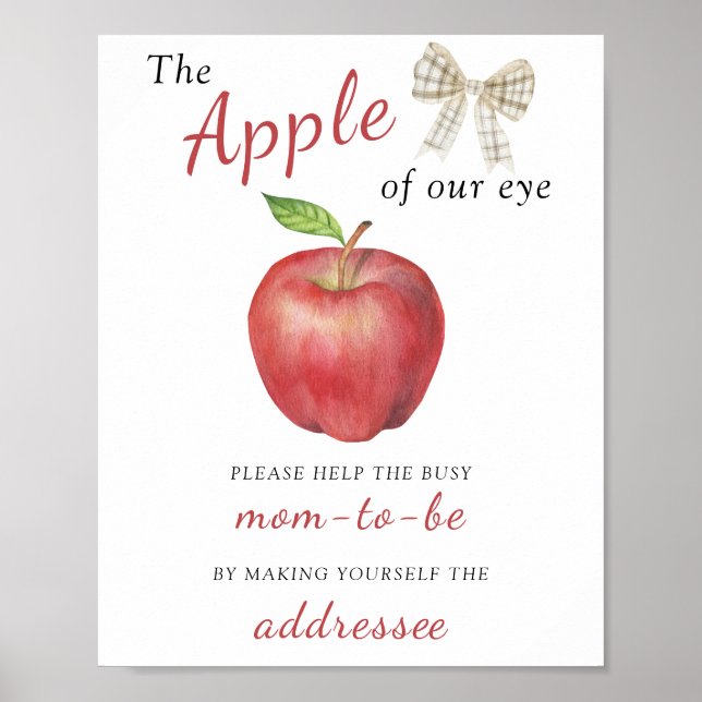Apple - hjälp till Business Mamma-to-be-adressaten Poster (Framsidan)
