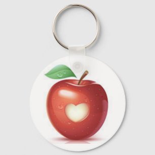 Apple hjärta nyckelring