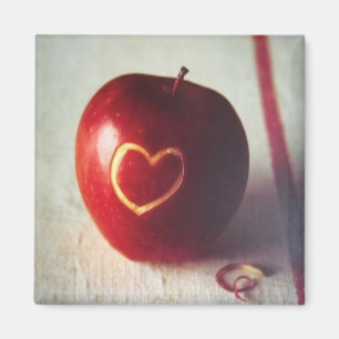 Apple hjärtamagnet magnet