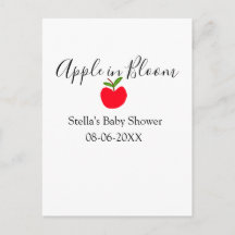 Äpple i blommande bebisfest rött äpple namn datum