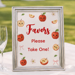 Äpple i mitt öga Baby Shower Förmån Poster
