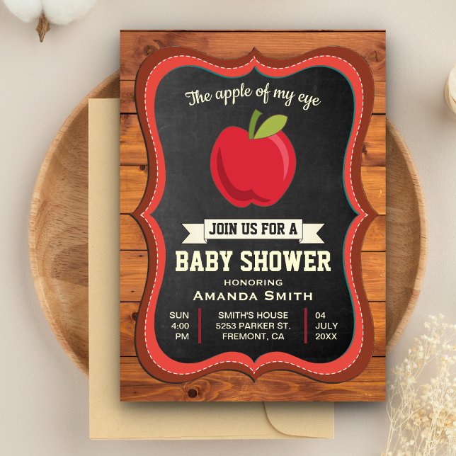 Äpple i mitt öga Baby Shower Inbjudan (Skapare uppladdad)