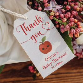 Äpple i mitt öga Baby Shower Tack Gåvor Presentetikett