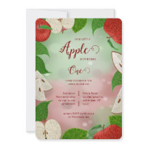 Äpple i mitt öga Första födelsedagsinbjudan