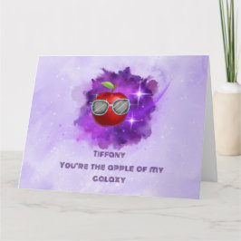 Äpple i tacksamt Galaxy - tackkort