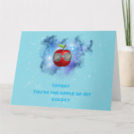 Äpple i tacksamt Galaxy - tackkort