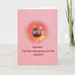 Äpple i tacksamt Galaxy - tackkort