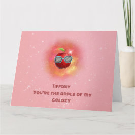 Äpple i tacksamt Galaxy - tackkort