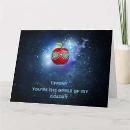 Äpple i tacksamt Galaxy - tackkort