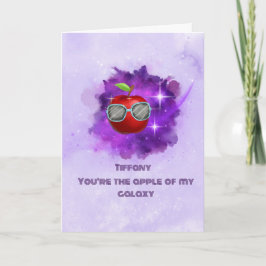 Äpple i tacksamt Galaxy - tackkort