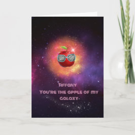 Äpple i tacksamt Galaxy - tackkort
