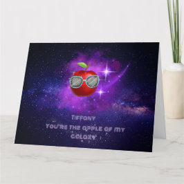 Äpple i tacksamt Galaxy - tackkort