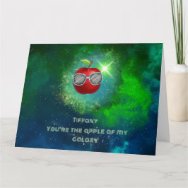 Äpple i tacksamt Galaxy - tackkort