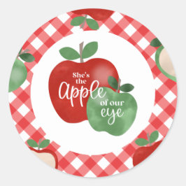 Äpple i vårt öga 1-årsdag runt klistermärke