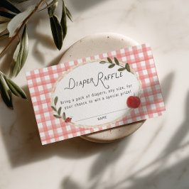 Äpple i vårt öga Baby Shower Blöja Lotteri  Tilläggskort