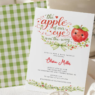 Äpple i vårt öga Baby Shower Inbjudan