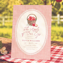 Äpple I Vårt Öga Röd Gingham Barnkalas