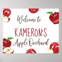 Äpple i Vårt Öga, Trädgårds Födelsedags Välkomstsk Poster