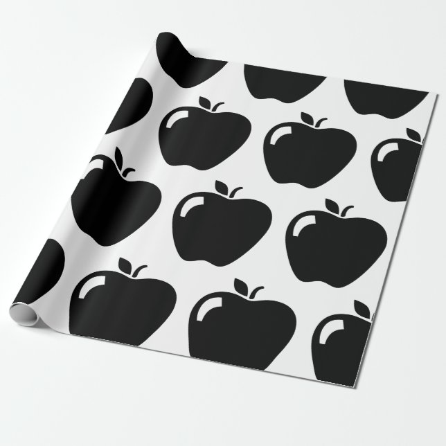 Apple Icons ANPASSNINGSBAR BAKGRUND FÄRG Presentpapper (Utrullad)