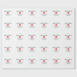 Apple in bloom baby shower red apple name date presentpapper