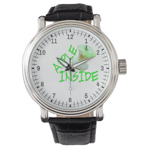 Äpple inuti armbandsur