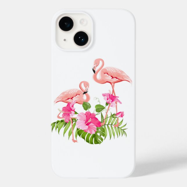 Apple iPhone 14 Fodral-Flamingo (Baksida)