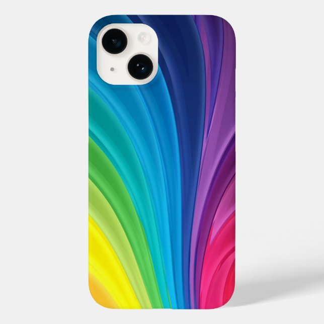 Apple iPhone 14 Fodral-Rainbow (Baksida)