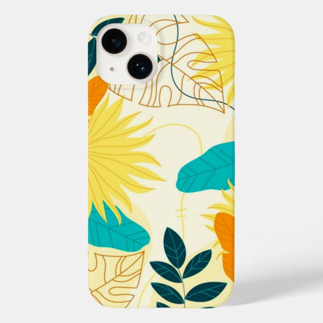 Apple iPhone 14 Fodral-Tropical Handflatan (Baksida)