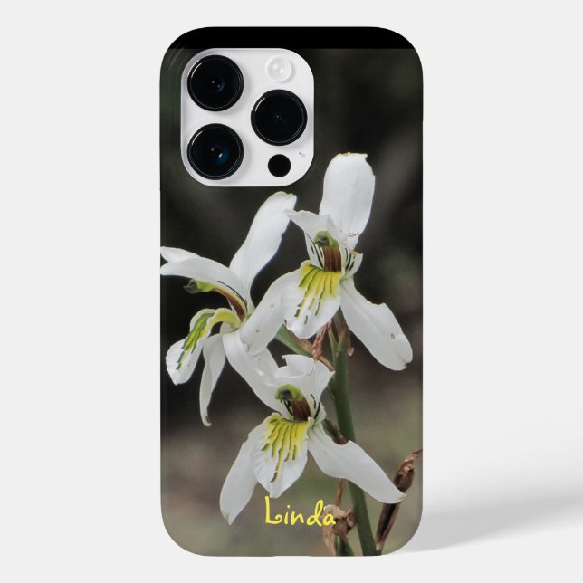 Apple iPhone 14 PRO Fodral White Orchid (Baksida)