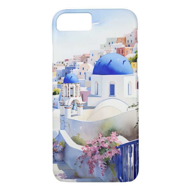 Apple iPhone 8/7, Telefon Santorini Oia Case-Mate iPhone Skal (Baksida)