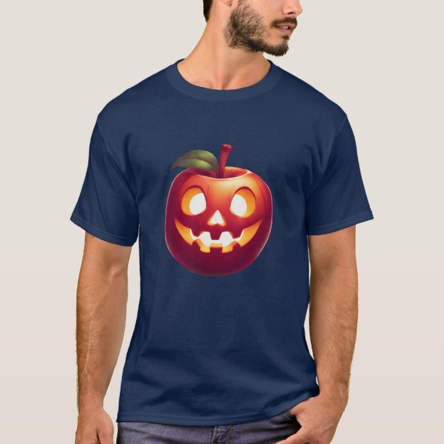 Apple Jack O'Lantern T Shirt (Framsida)
