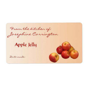 Apple Jelly Canning Labels Fraktsedel