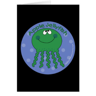 Apple Jellyfish Hälsningskort