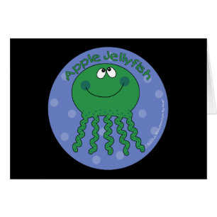 Apple Jellyfish Hälsningskort