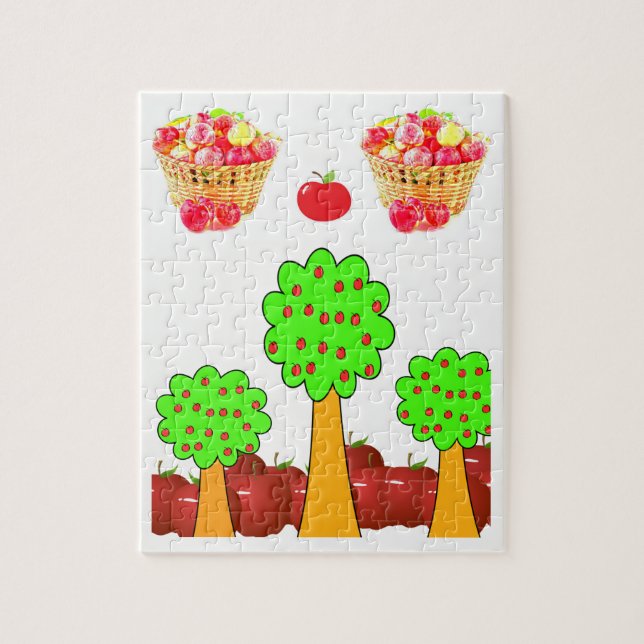Apple Jigszle Puzzle Pussel (Vertikal)