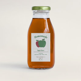 Apple Juice Flaska-etikett Vinetikett