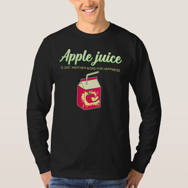 Apple Juice Happiness Fruit Juice T Shirt (Framsida)