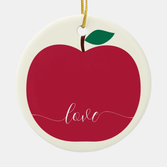 Äpple Julgran Ornament (Framsidan)