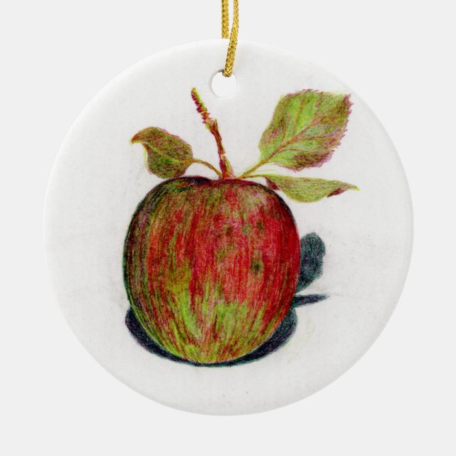 Apple Julgransprydnad Keramik (Framsidan)