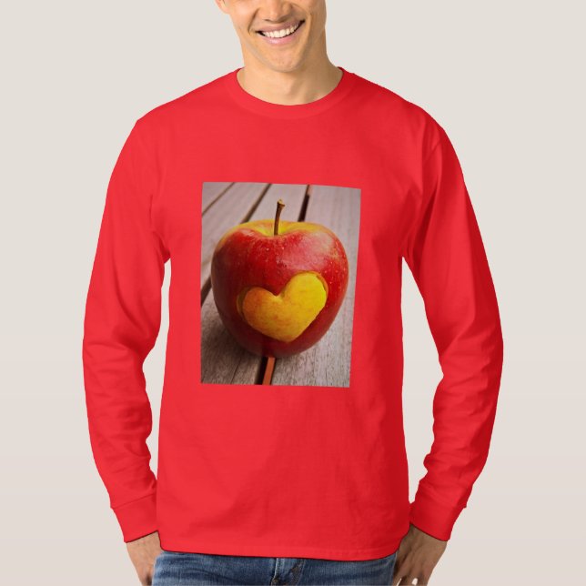"Apple Kärlek", Cute Photo. Köp nu T Shirt (Framsida)