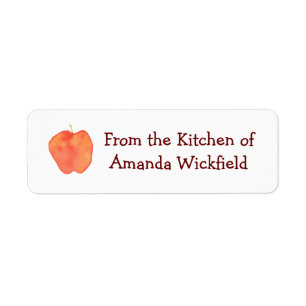 Apple Kitchen Returadress Etikett