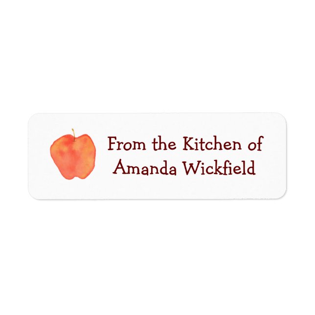 Apple Kitchen Returadress Etikett (Framsidan)