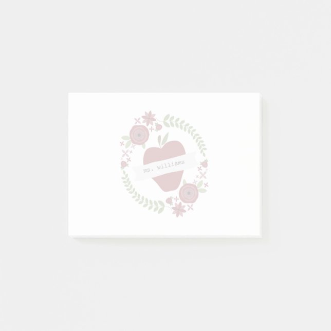 Apple kranlärare post-it block (Framsida)