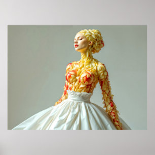 Apple-kvinnan - Fruit as Art Poster