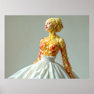 Apple-kvinnan - Fruit as Art Poster